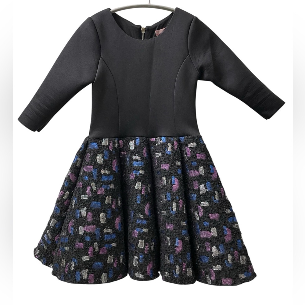 Zoe Ltd. Scuba Tweed Formal Dress